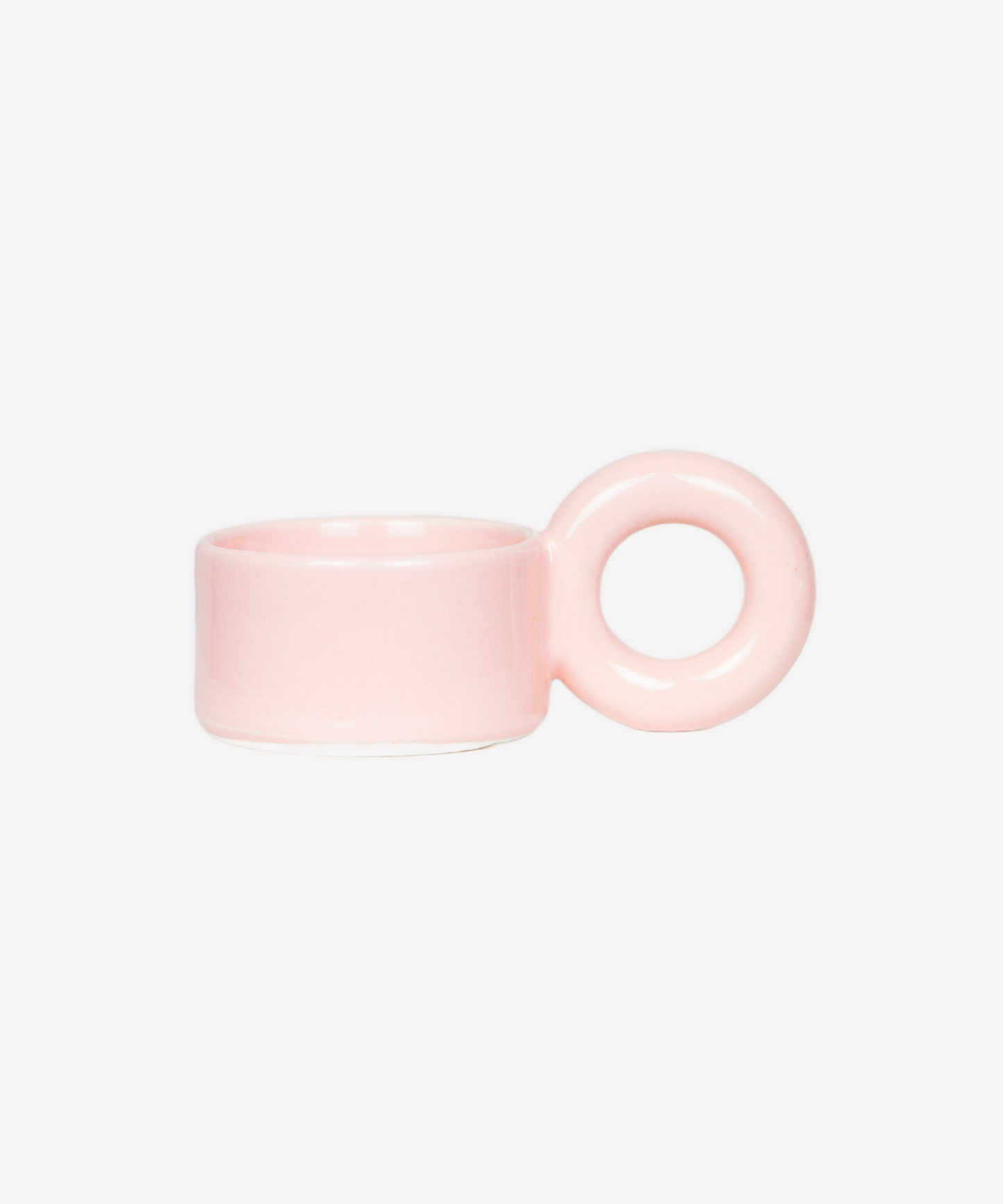 Tasse en faïence "Big Loop" - Rose