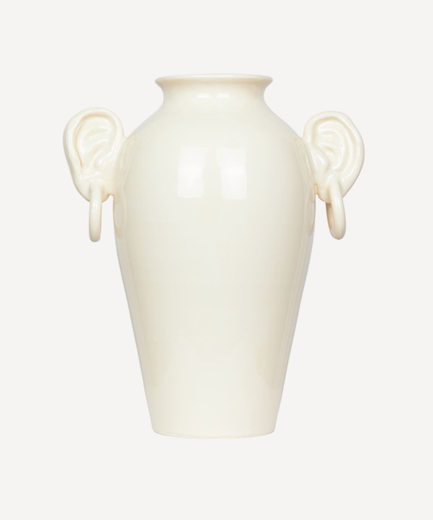 Vase en faÏence "Ears Vase" - Beige