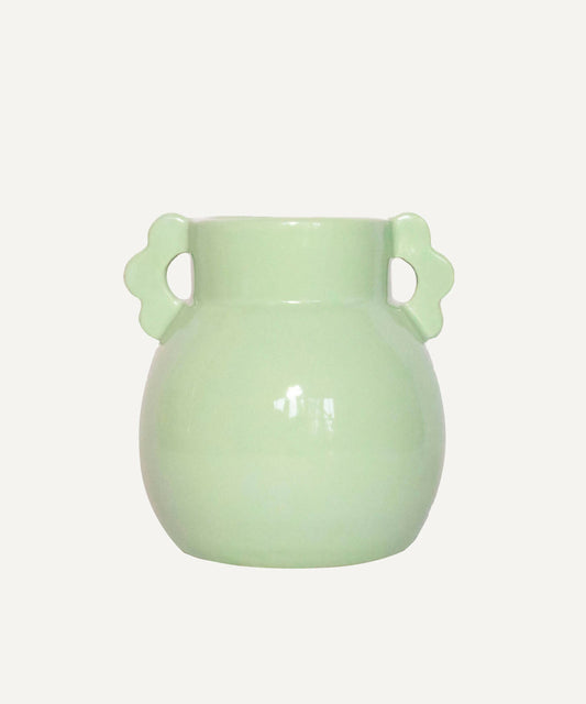 Petit Vase en faïence "Flower" - Vert