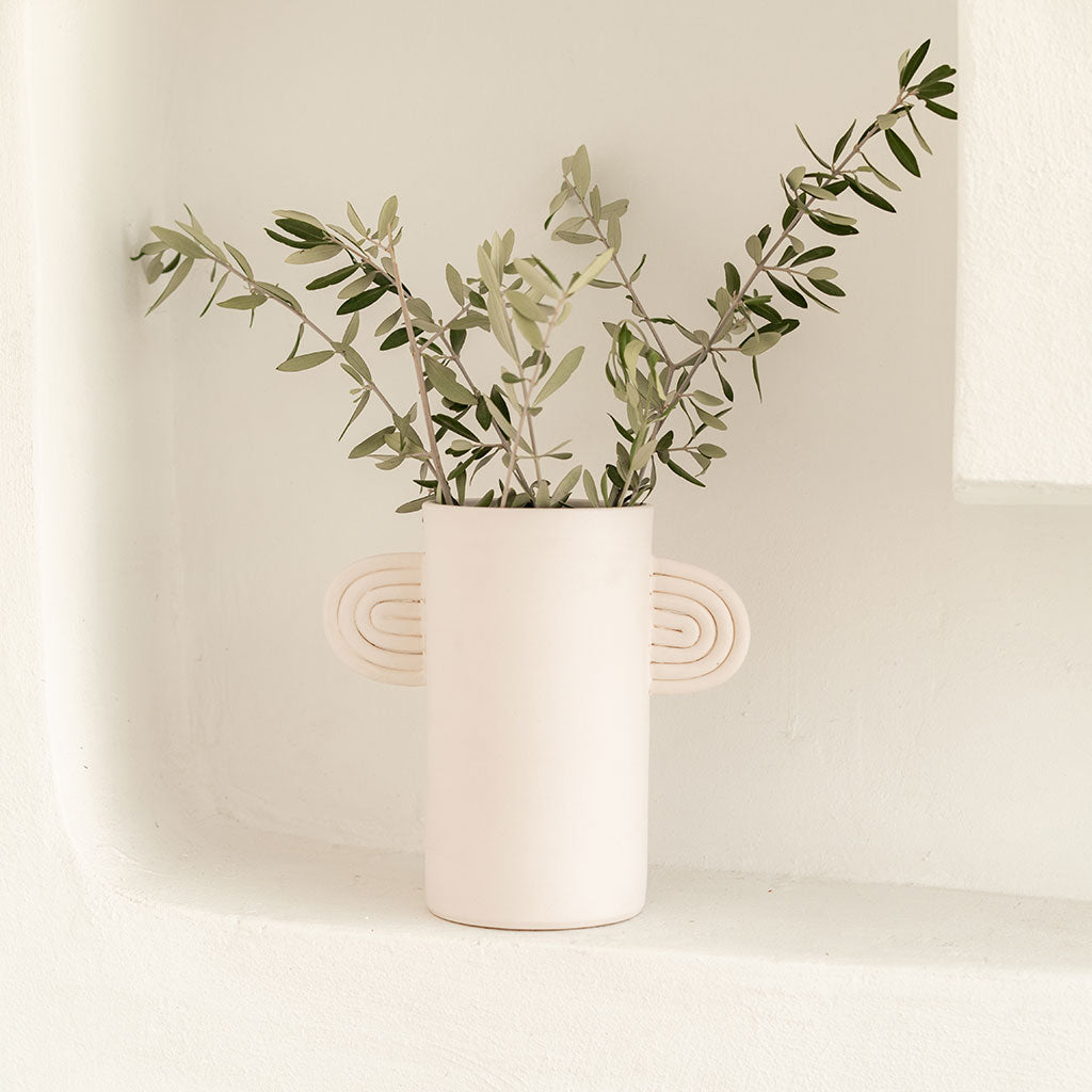 Vase en céramique Ambre - Blanc