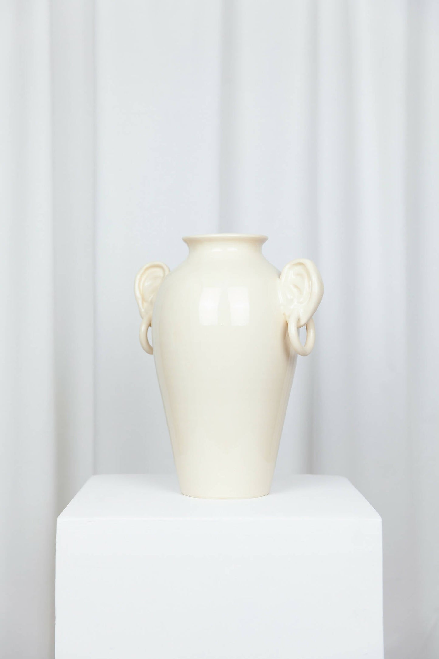 Vase en faÏence "Ears Vase" - Beige