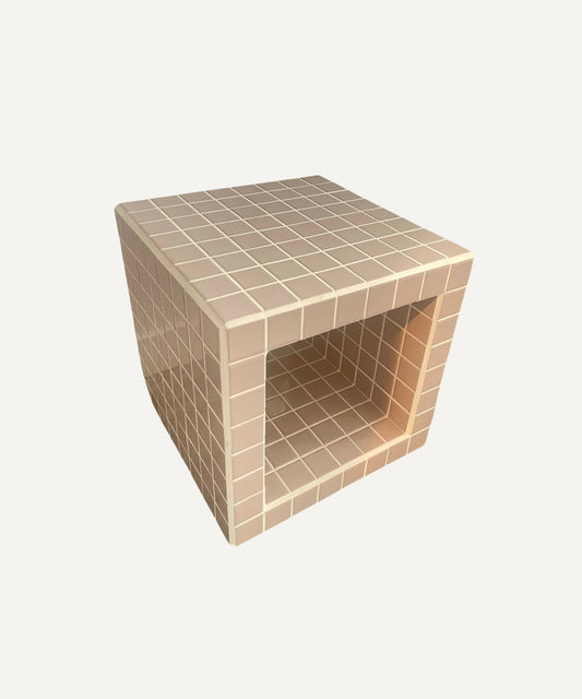 Cube céramique - Taupe