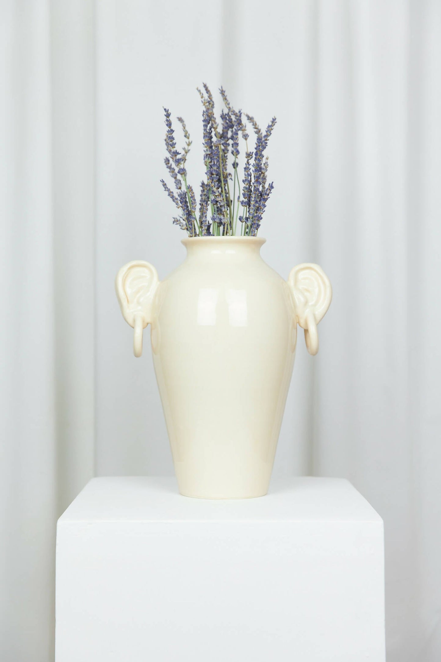 Vase en faÏence "Ears Vase" - Beige